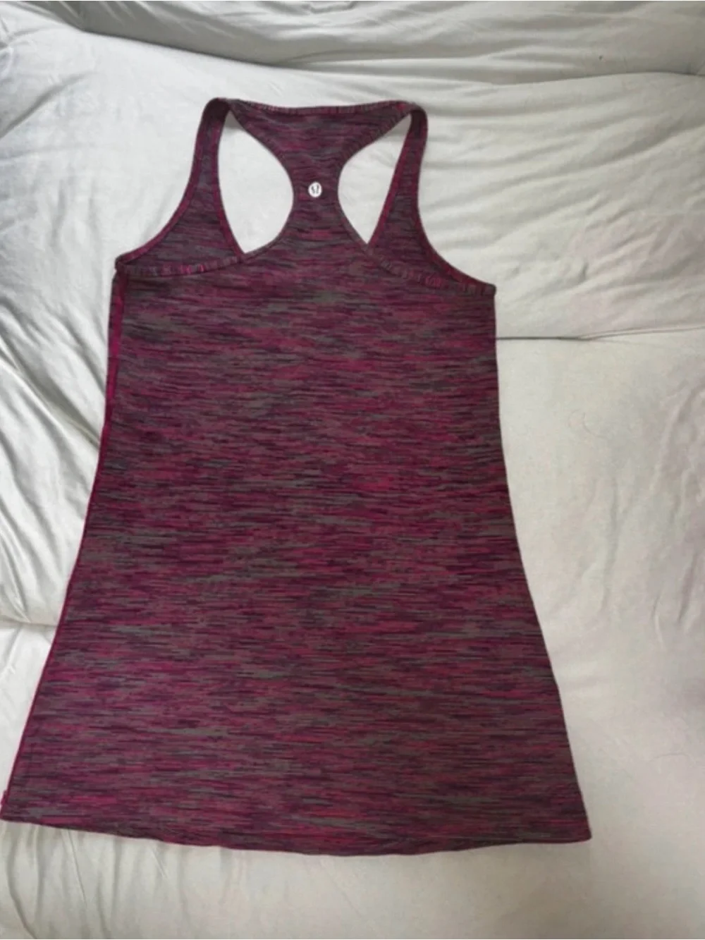 Lululemon Women’s Pink Striped Racerback Tank Top